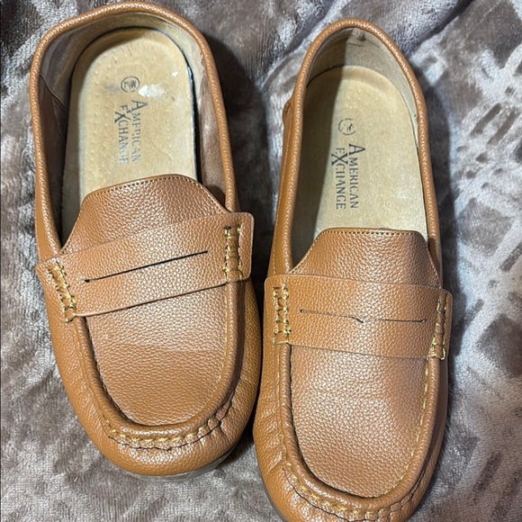 American Exchange Shoes - American Exchange Tan Leather Loafers Slip-Ons